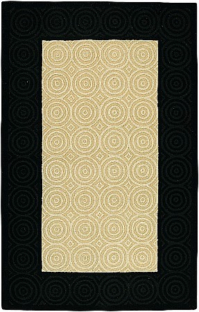 Name:Sonar Black/Tan Rug, Item id:15_M-65B Beige-black (Medium Image)